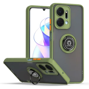 Honor X7A Için Telefon Kılıfı Şeffaf Tampon Telefon Kılıfı Standlı Kapak (Yurt Dışından)