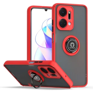 Honor X7A Için Telefon Kılıfı Şeffaf Tampon Telefon Kılıfı Standlı Kapak (Yurt Dışından)