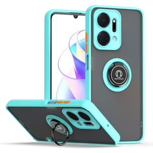 Honor X7A Için Telefon Kılıfı Şeffaf Tampon Telefon Kılıfı Standlı Kapak (Yurt Dışından)