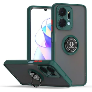 Honor X7A Için Telefon Kılıfı Şeffaf Tampon Telefon Kılıfı Standlı Kapak (Yurt Dışından)