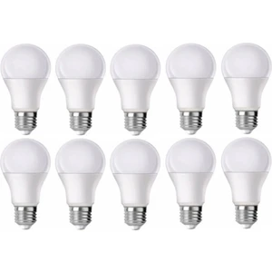 9W LED Ampul 6500K Beyaz E27 Duylu 10 Adet