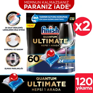 Quantum Ultimate 120 Kapsül  Bulaşık Makinesi Deterjanı Tableti (60X2)