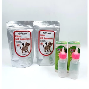 Yavru Kedi Süt Tozu 2 Adet + 60ML Biberon 2 Adet