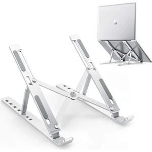 Alüminyum Alaşım Ayarlı Laptop Macbook Notebook Yükseltici Tutucu Ayaklık