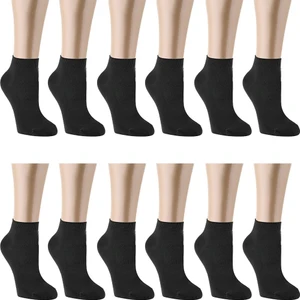 Ozzy Socks 12 Çift Bambu Siyah Erkek Dikişsiz Patik Çorap 4 Mevsim Dayanıklı Topuk ve Burun