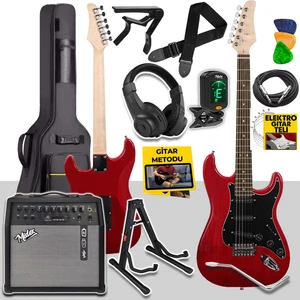 RPH-30RD-50AMP Gül Klavye SSS 50W Amfili Elektro Gitar Seti