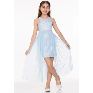 AHENGİM KIZ ÇOCUK ABİYE KIZ İNCİ TAŞLI TÜLLÜ KIZ ABİYE AK2229