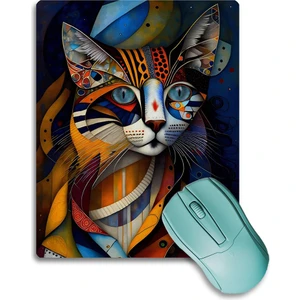 Sonictouch Dragon Li Kedi Figürlü Rengarenk Kaydırmaz Gaming Oyuncu Dikişsiz Mouse Pad/ped 17X21CM