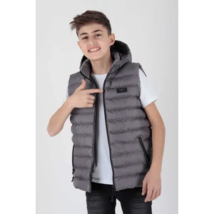 AHENGİM ERKEK ÇOCUK YELEK ERKEK ÇOCUK KAPÜŞONLU ŞİŞME YELEK AK215051
