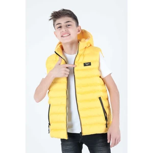 AHENGİM ERKEK ÇOCUK YELEK ERKEK ÇOCUK KAPÜŞONLU ŞİŞME YELEK AK215051