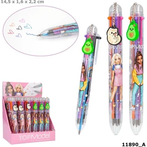 Top Model 6 Renkli Jel Kalem Seti Eğlenceli Tasarım 14,5 x 1,6 x 2,2 cm