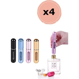 Home Dekor Hediye Taşınabilir Mini Doldurulabilir 4 Adet Parfüm Şişesi Atomizer Parfüm Şişeleri Boş Küçük STRGLBL75
