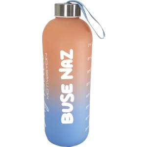 Hediye Kesesi Kişiye Özel Renkli 1 Lt Motivasyon Cam Su Matarası HK2705