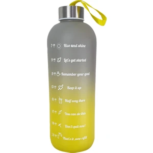 Hediye Kesesi Renkli 1 Lt Motivasyon Cam Su Matarası HK2704