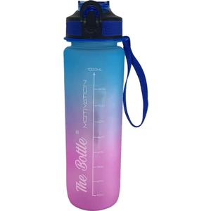 Hediye Kesesi Pipetli, Çift Renkli, Mika Motivasyon Matarası 1 LT HK2735