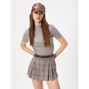 Basic Triko Tişört Slim Fit Kısa Kollu Bisiklet Yaka Pamuklu