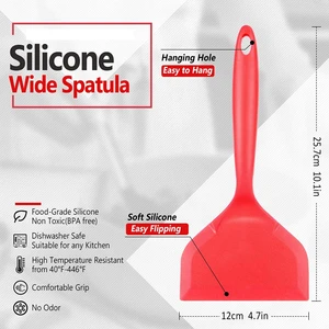 2'li Paket Geniş Silikon Spatula, Yapışmaz Gözleme Küreği (Yurt Dışından)