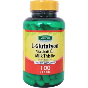 L-Glutatyon 500 mg 100 Kapsül Deve Dikeni Enginar Alfa Lipoik Asit