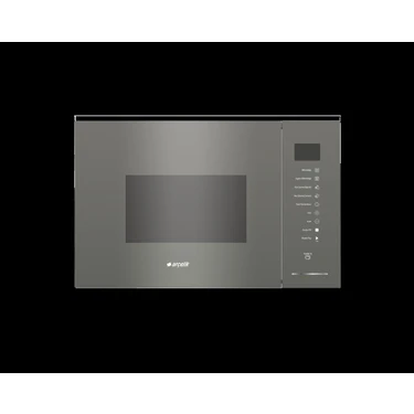 Arçelik 25 Lt Gri Ankastre Mikrodalga Fırın 1000 W Güç ve Izgara Özelliği ile Kullanım Kolaylığı Ma