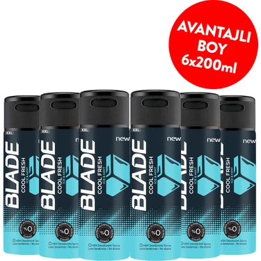 Blade Cool Fresh Erkek Deodorant 6 x 200