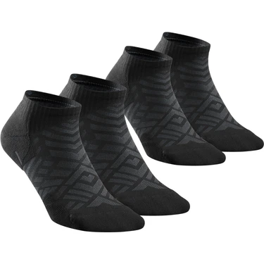 Decathlon Quechua Kısa Konçlu Outdoor Çorap - Siyah - 2 Çift - Hike