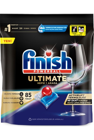 Finish Ultimate Bulaşık Makinesi Deterjanı 85 Tablet