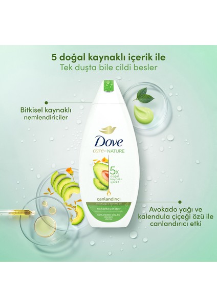 Duş Jeli Avokado Yağı ve Kalendula Özü 450 ml