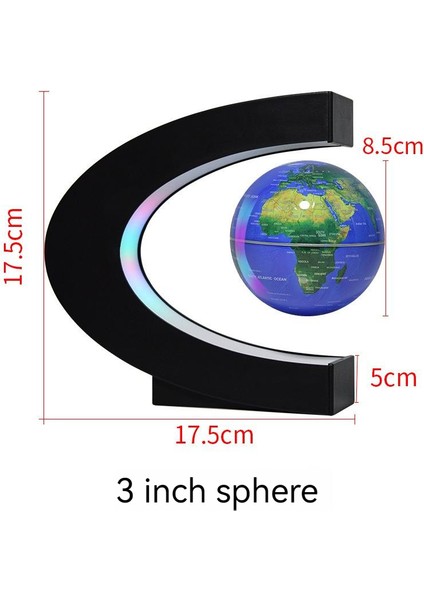 Manyetik Kaldırma Küresi Dönen Mezuniyet Hediyesi Yenilik Masaüstü Ev Ofis Yaratıcı Hediye Süs (Yurt Dışından)