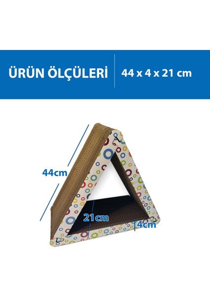 Doğal Kedi Otlu Kedi Tırmalama Kartonu 44 cm - HR2029C