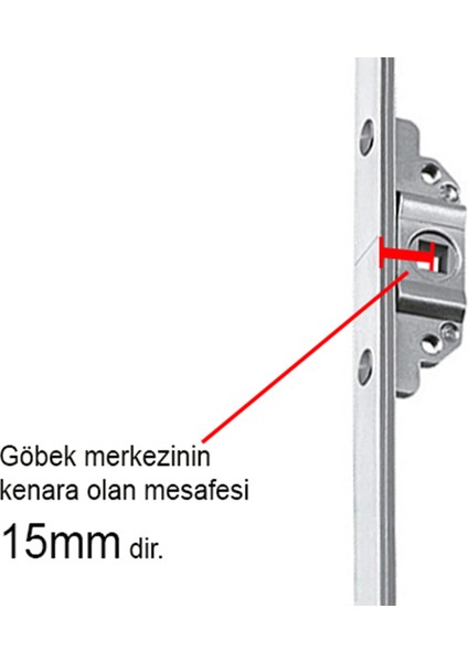 Alet Çantam Pvc Pimapen Ispanyolet Balkon Kapı Kilidi - 180CM