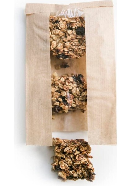 Kraft Şamua Pencereli Kese Kağıdı, Körüklü Ambalaj Poşeti, Butik Hediye Paketi, 250 Adet, 12x25 Cm