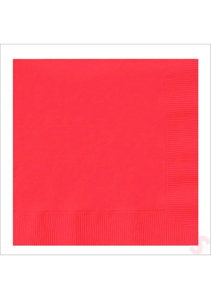 Peçete, Kırmızı - 30 x 30 cm - 20 Adet modelleri