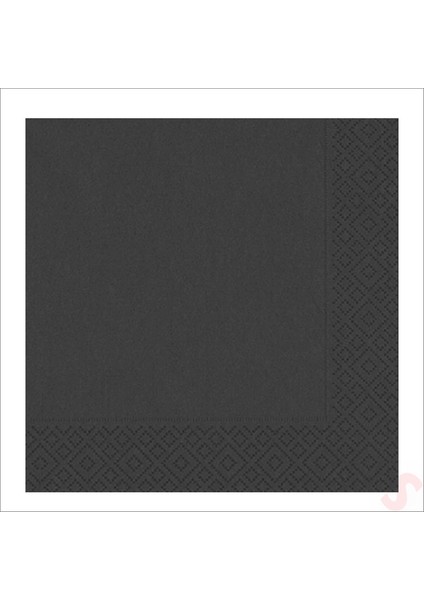 Peçete, Siyah - 30 x 30 cm - 20 Adet modelleri