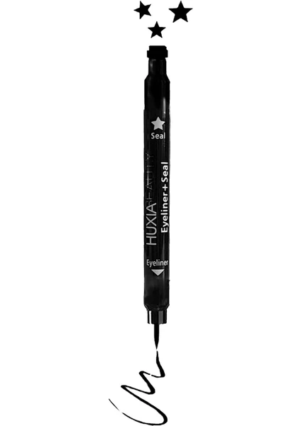 Yıldız Damgalı Çift Başlı Eyeliner - Çabuk Kuruyan Yıldız Eyeliner Damgası