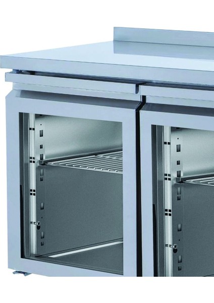 Tezgah Tip Buzdolabı - 2 Cam Kapılı - 150X60X85 cm