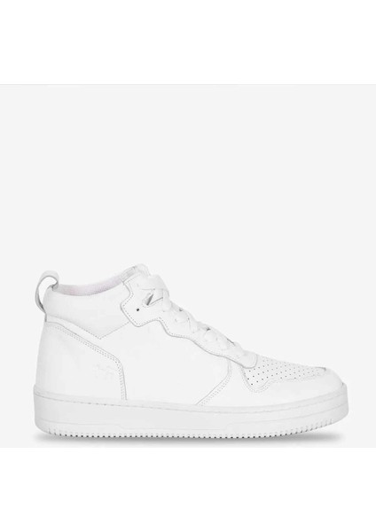 Air Forcev Mid V2 Hakki Deri Kadın Günlük Spor Ayakkabı RS-6006BEYAZ