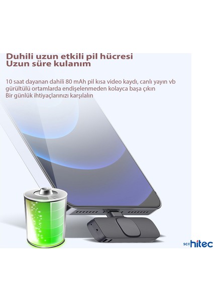 Schitec K9 Lightning Çift Kablosuz Wireless Hd Yaka Mikrofonu Siyah fırsatları