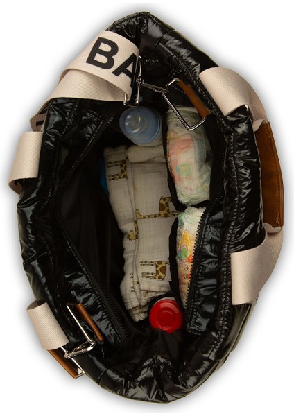 Baby Bag Kolonlu Nakışlı Puf Anne Bebek Çantası fırsatları