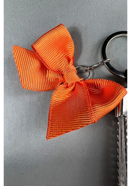 Gümüş Bagetli Anahtarlık & Gümüş Disko Top & Turuncu Kurdela modelleri