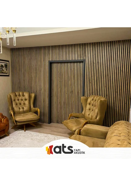 Ats Yapı 60 x 120 cm Dekoratif Savana Meşe Desenli Ahşap Duvar Paneli