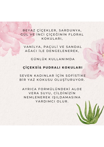 Pudralı Çiçeksi Vücut Spreyi - Body Mist - 150ml fiyatları