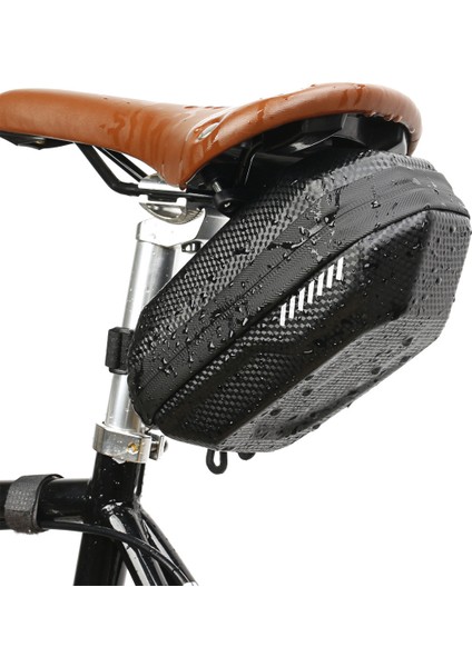 Bisiklet Çantası Karbon Desen Su Geçirmez Arka Kuyruk Çantası Sürüş Ekipmanları (Yurt Dışından)