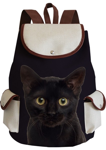 Taşınabilir Katlanır Sırt Çantası Sevimli Öğrenci Okul Çantası (Yurt Dışından)