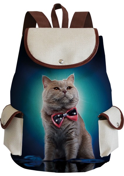 Taşınabilir Katlanır Sırt Çantası Sevimli Öğrenci Okul Çantası (Yurt Dışından)