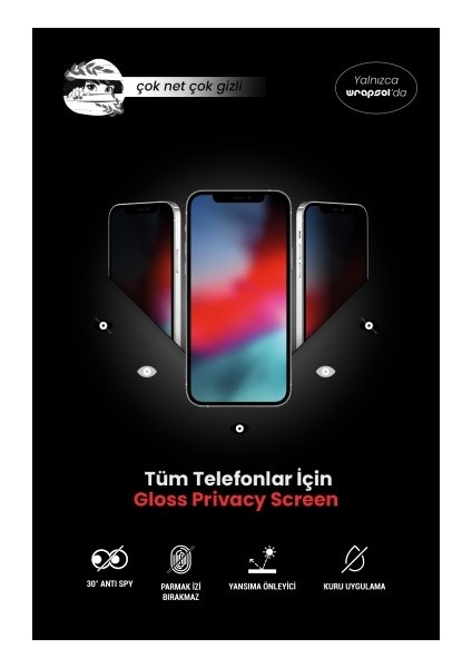 Xiaomi Redmi Note 12S Parlak Hayalet Ekran Koruyucu Tam Kaplayan Yandan Görünmeyen Poliüretan Film