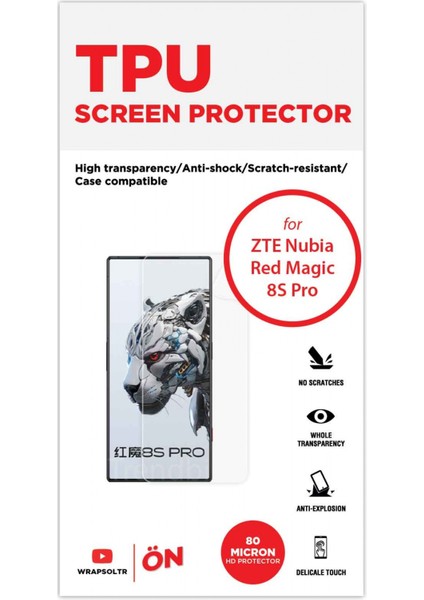 Zte Nubia Red Magic 8s Pro Ekran Koruyucu Hd Film