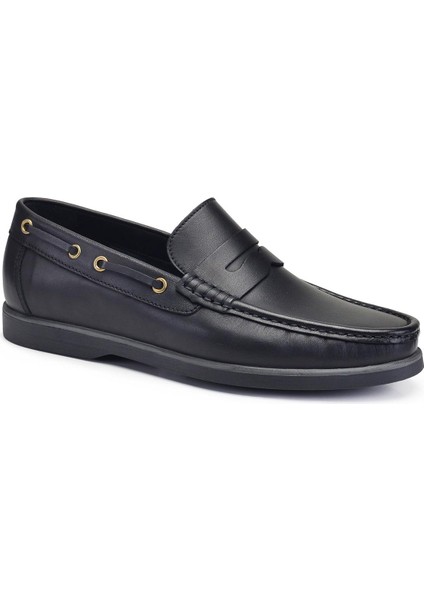 Siyah Yazlık Loafer Erkek Ayakkabı -73561-