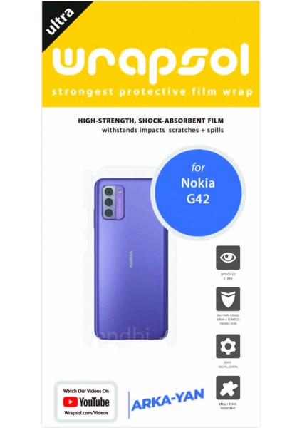 Nokia G42 Arka ve Yan Kaplama Köşeler Dahil Kaplayan Poliüretan Film fiyatları