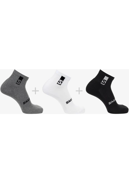 Everyday Ankle 3-Pack Siyah Unisex Çorap