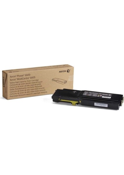 HPZR Xerox Phaser 6600-106R02235 Sarı Orjinal Toner